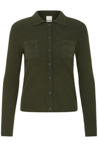 ICHI CARDIGAN IHLULS RIB POLO
