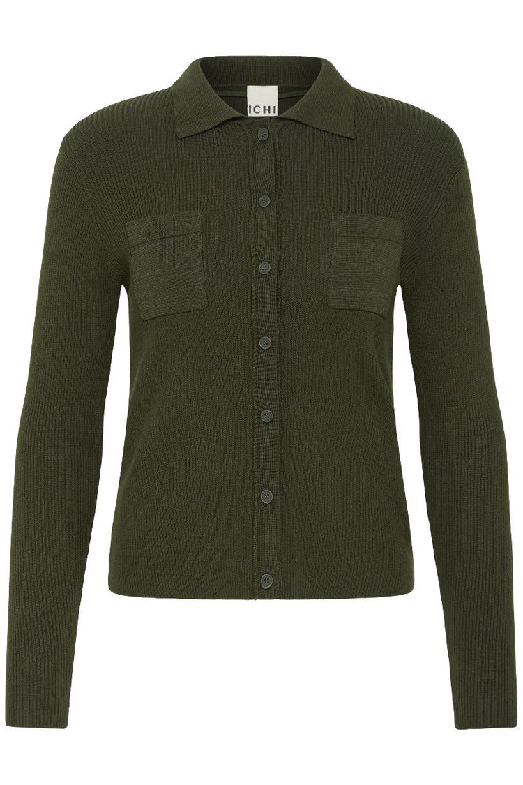 ICHI CARDIGAN IHLULS RIB POLO