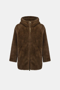 JOSEPH RIBKOFF MANTEAU FAUSSE FOURRURE