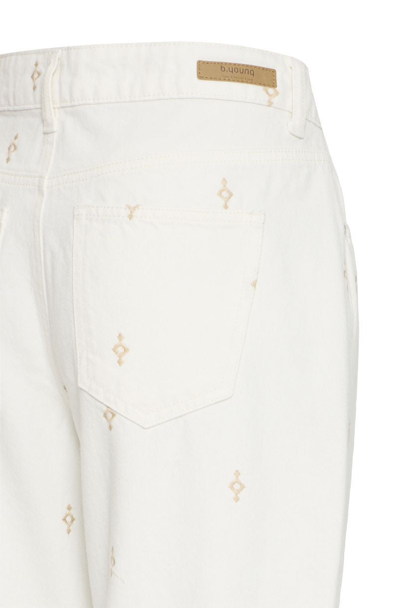 JEANS DROIT KIMU ET SON ORNEMENT