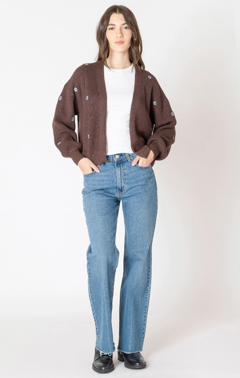 CARDIGAN MON CÔTÉ FLEUR BLEUE