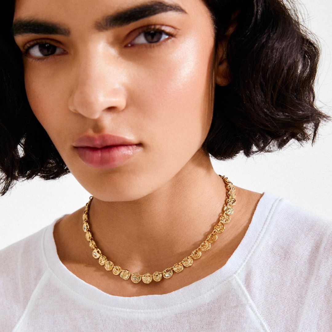 COLLIER FIRE PIÈCES ET CRISTAUX