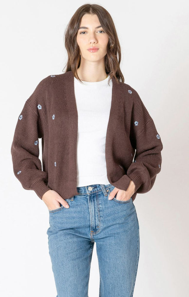 CARDIGAN MON CÔTÉ FLEUR BLEUE