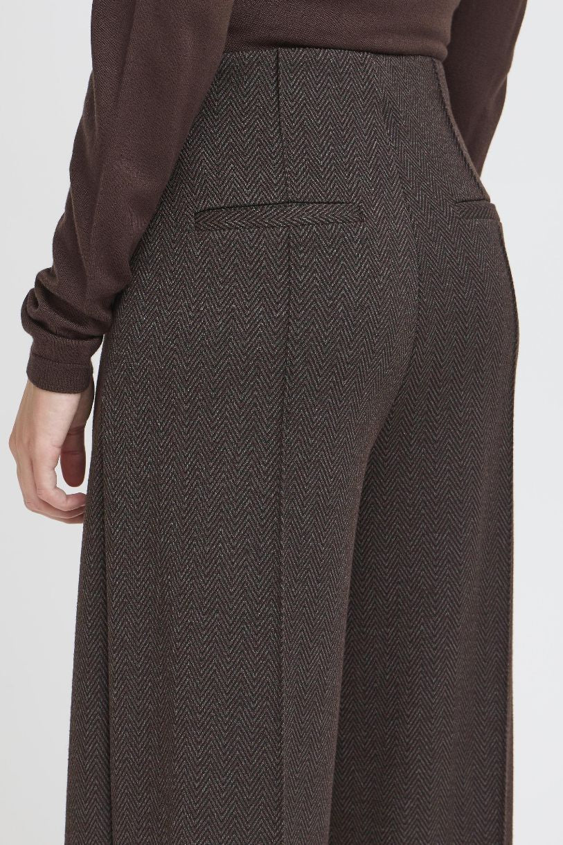 PANTALON LARGE KATE JACQUARD