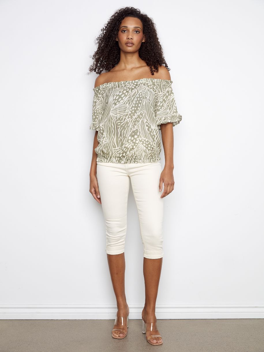BLOUSE À UNE ÉPAULE DE LA PERFECTION