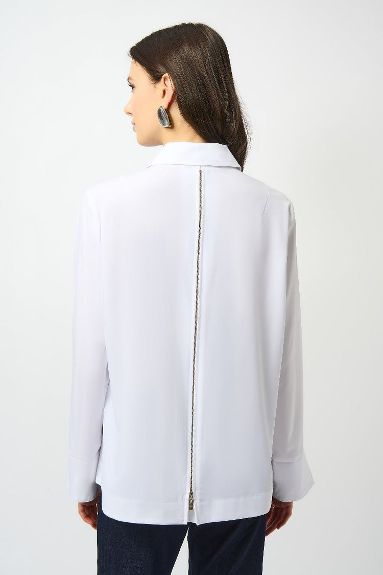 CHEMISIER EN POPELINE ZIP AROUND