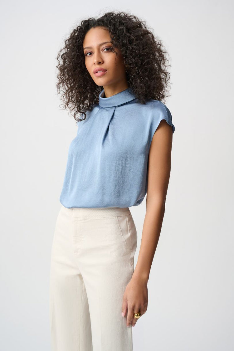JOSEPH RIBKOFF TOP SATIN RECYCLÉ