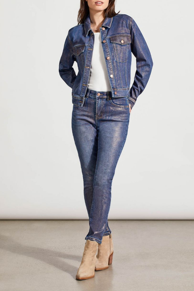 JACKET DE JEANS COUP DE PINCEAU