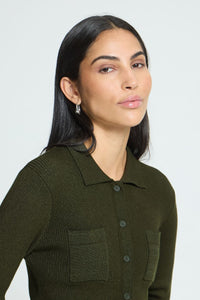 ICHI CARDIGAN IHLULS RIB POLO