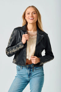 MAURITIUS JACKET DE CUIR CORA RF