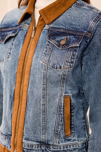 TRIBAL JACKETS DE JEANS ET SUÈDE