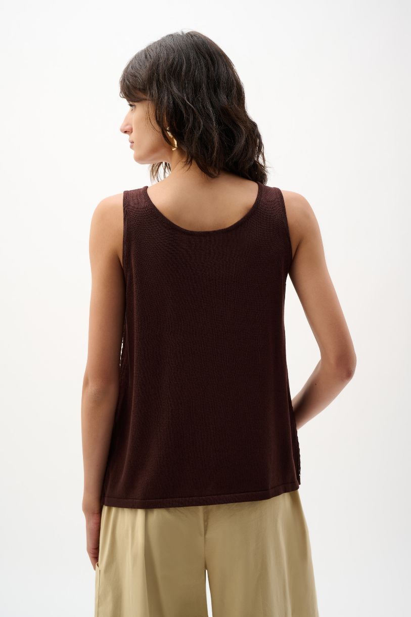 CAMISOLE EN TRICOT ORNÉE