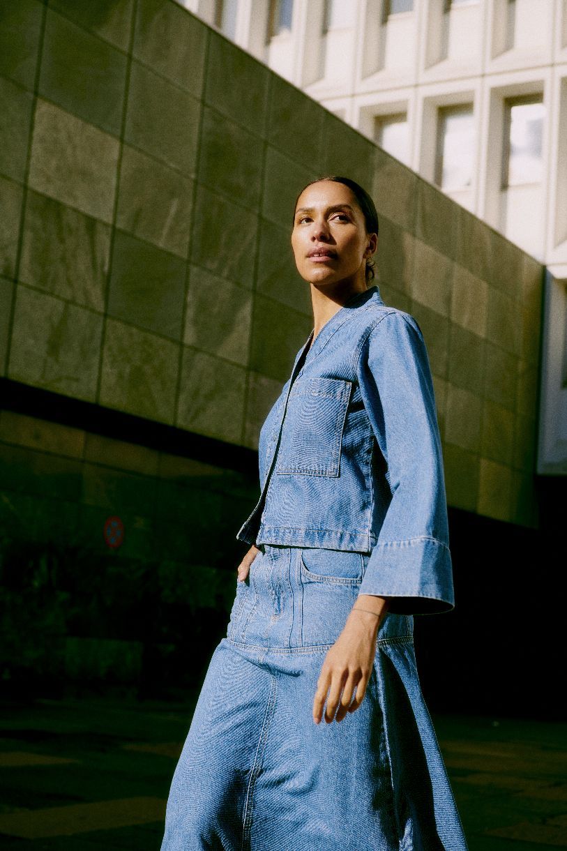 JACKET DE JEANS KACILA TOMBER À PLAT