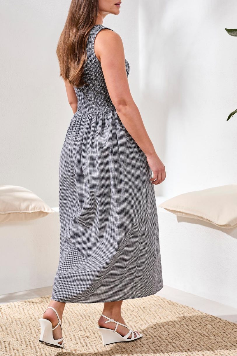 ROBE LONGUE TRIBAL RUCHING