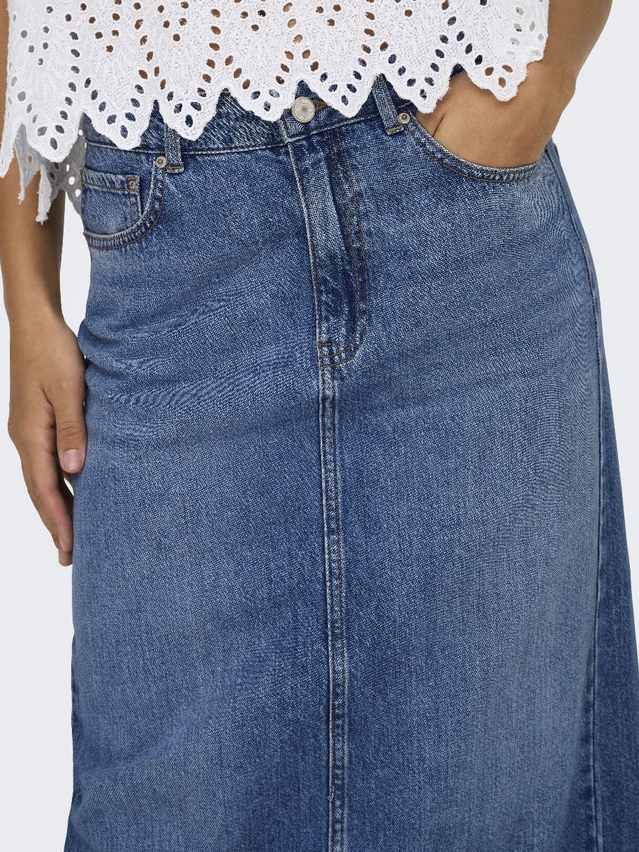 JUPE DE JEANS ONLY LUMI MIDI