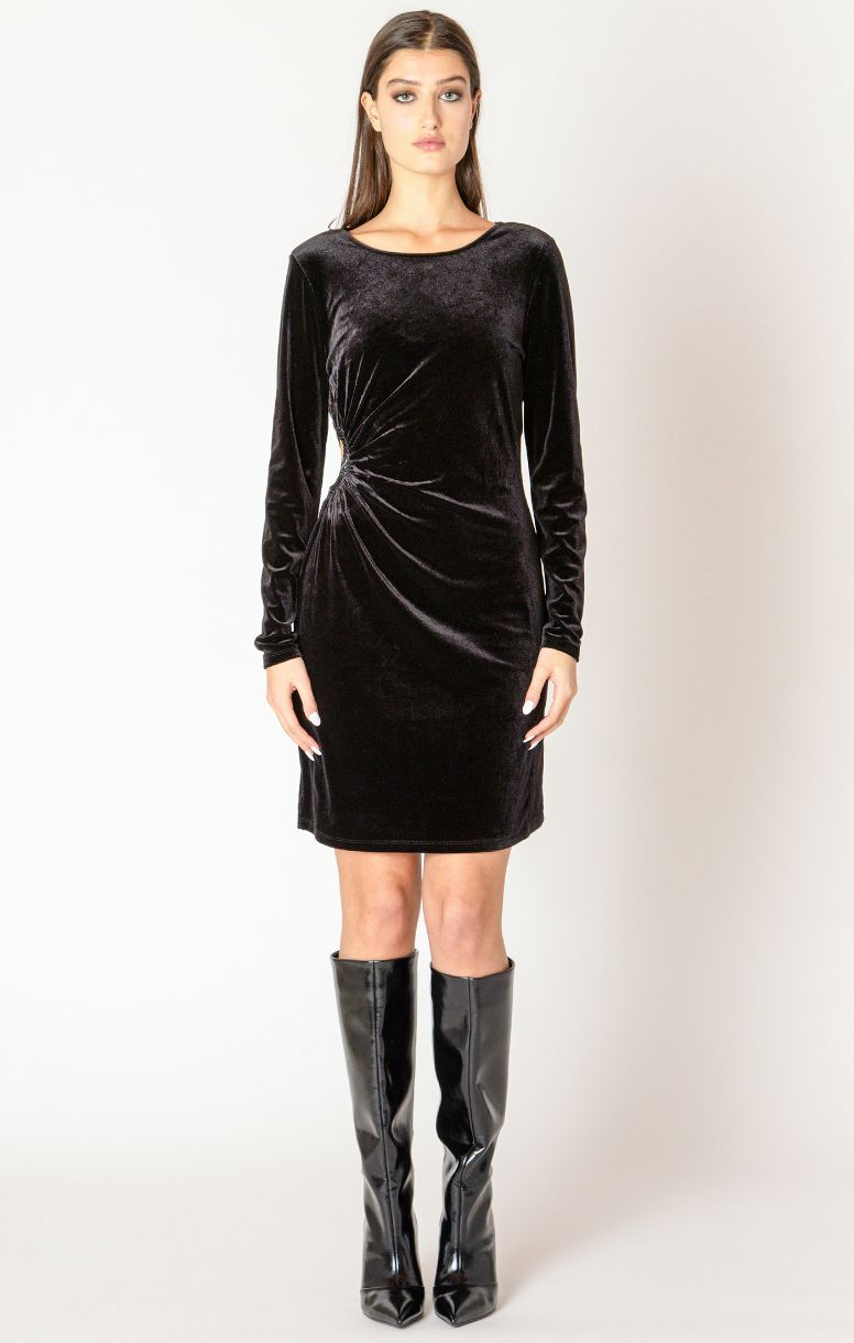 ROBE VELOURS AFFIOLANT