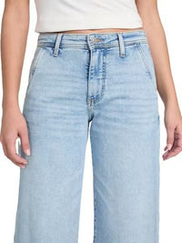 JEANS GUESS LARGE CROP ZOYA LAGOON LIGHT
