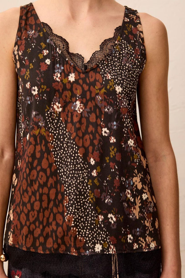 TRIBAL CAMISOLE À DENTELLE