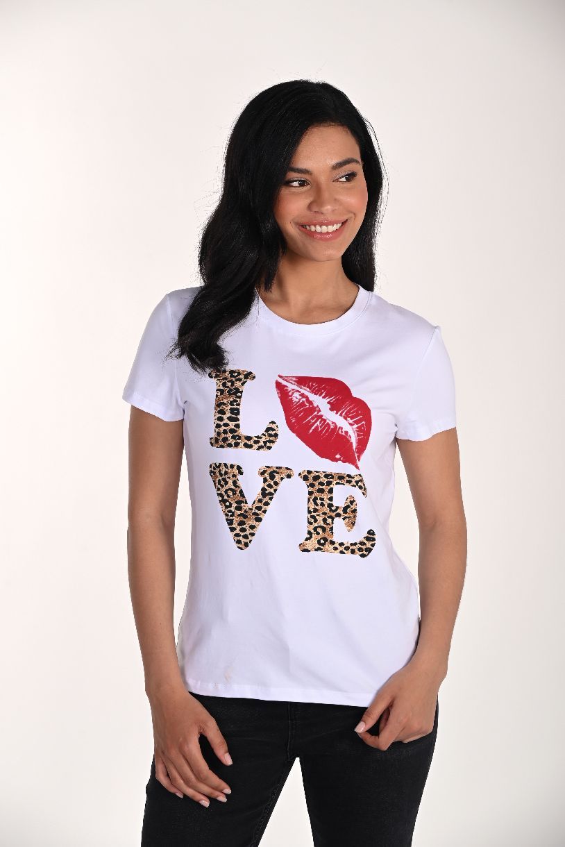T-SHIRT KISS & LOVE