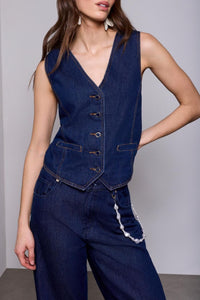 TRIBAL VESTE BLUE TREAD