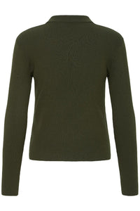 ICHI CARDIGAN IHLULS RIB POLO