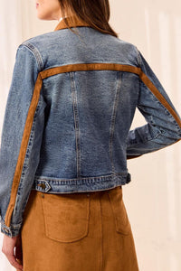 TRIBAL JACKETS DE JEANS ET SUÈDE