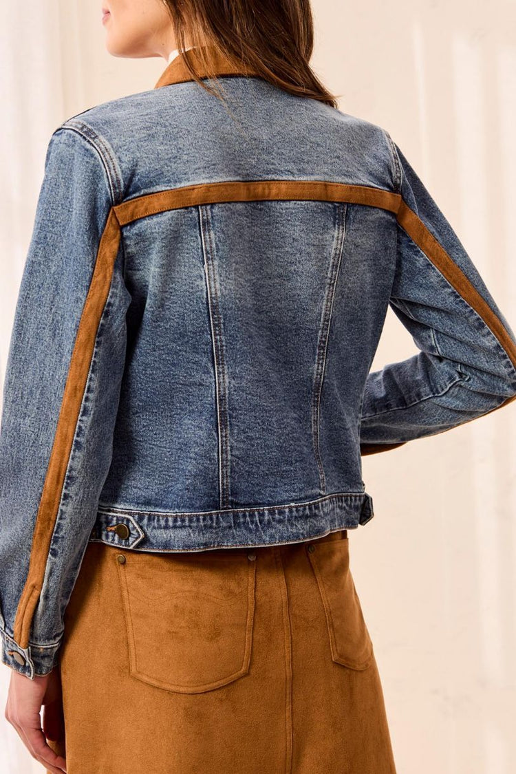 TRIBAL JACKETS DE JEANS ET SUÈDE