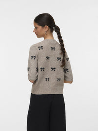 PULL DOFFY INTARSIA À MANCHES COURTES