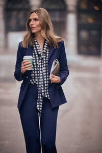 JOSEPH RIBKOFF BLOUSE GÉOMÉTRIQUE