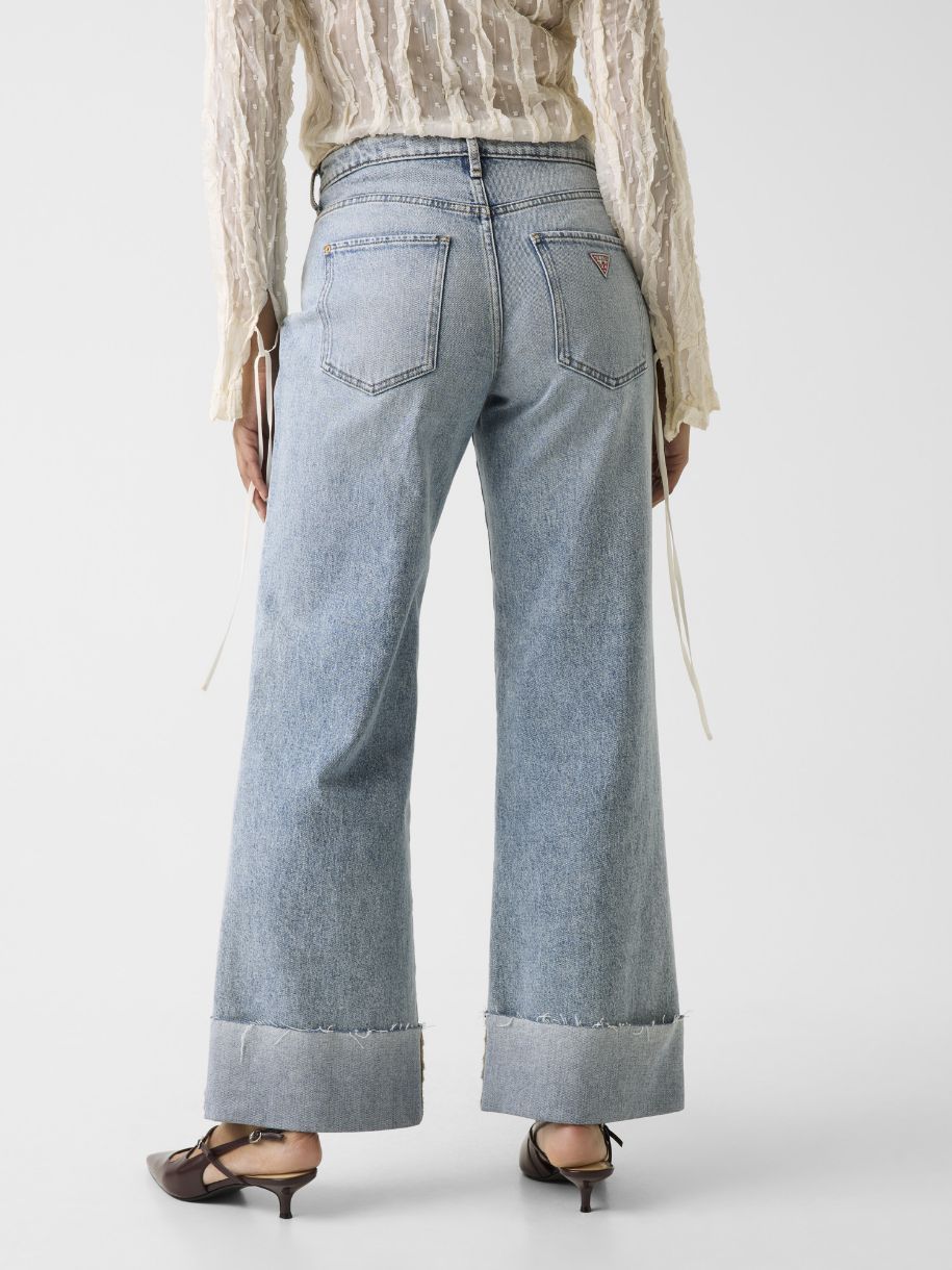 JEANS GUESS WIDE LEG REY CORTEZ BLUE