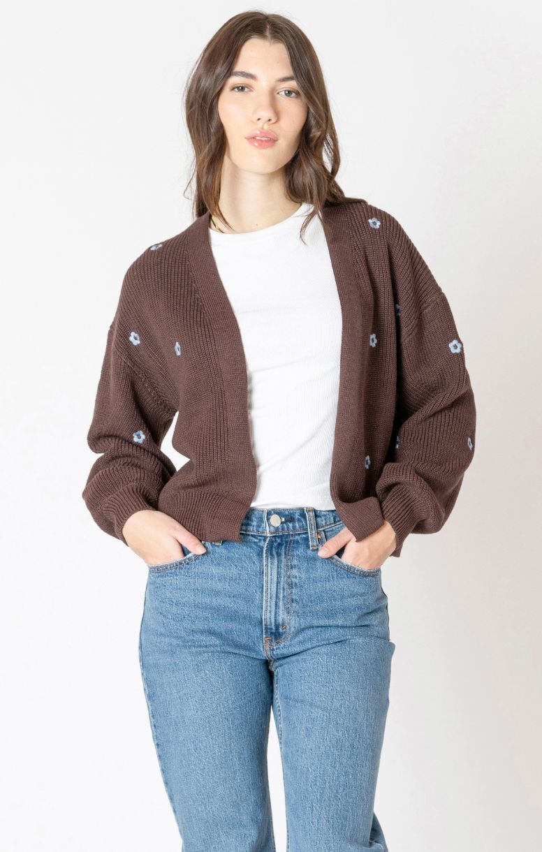CARDIGAN MON CÔTÉ FLEUR BLEUE