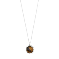COLLIER SENSE PIERRE OEIL DE TIGRE