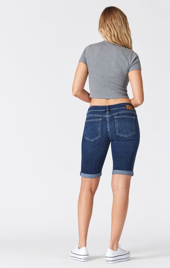 SHORT DE JEANS KARLY FEATHER BLUE