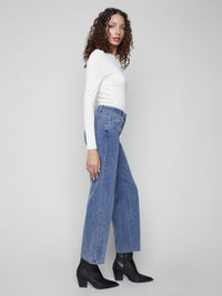 JEANS LARGE CHARLIE B TENIR À COEUR