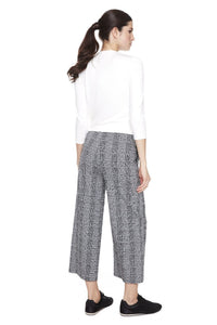 PANTALON LARGE UP ARTIC PLAID TECHNO