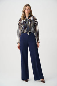 JOSEPH RIBKOFF BLOUSE GÉOMÉTRIQUE