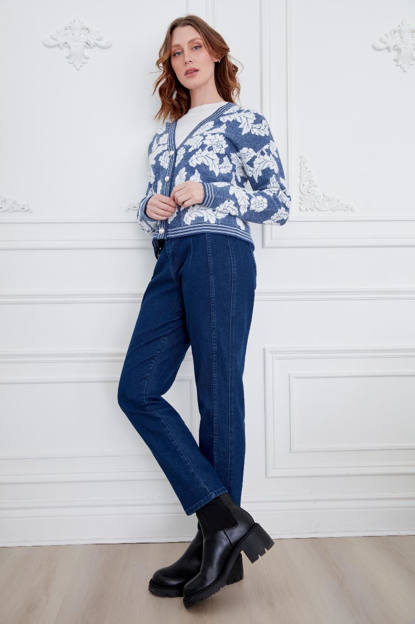 CARDIGAN DOUX FEUILLAGE