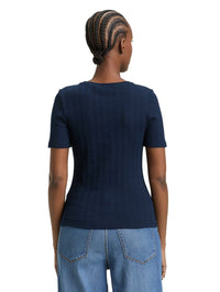 T-SHIRT MON COEUR EN POINTELLE