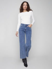 JEANS LARGE CHARLIE B TENIR À COEUR