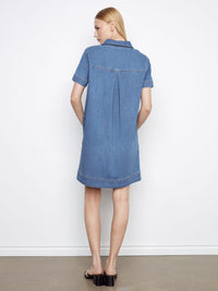 ROBE-CHEMISIER EN JEANS TOUTE SIMPLE