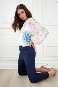 BLOUSE PEINTURE AUX DOIGTS