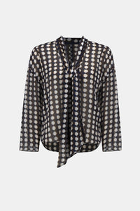 JOSEPH RIBKOFF BLOUSE GÉOMÉTRIQUE