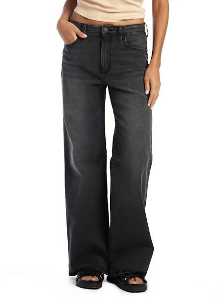 GUESS JEANS WIDE LEG HIGH-RISE AUBK