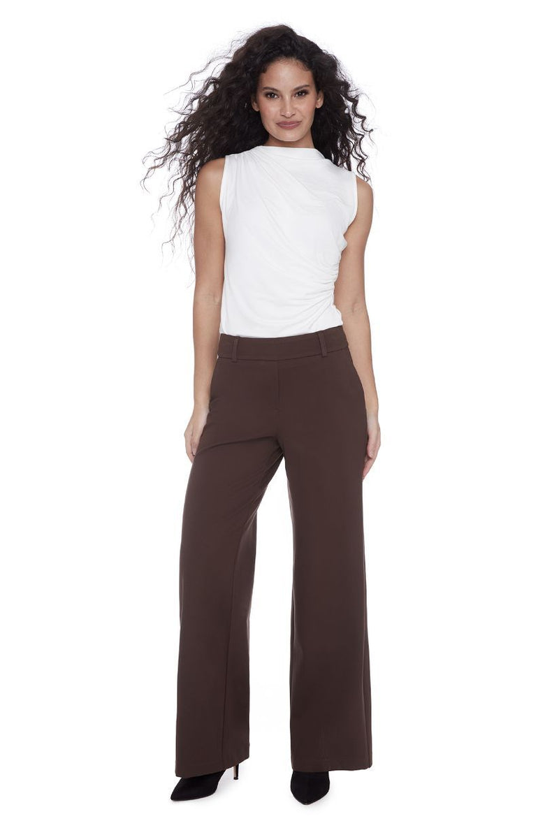 ILTM PANTALON PONTE WIDE LEG FULL LENGHT