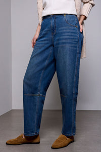 TRIBA JEANS BARREL BLUE THREAD