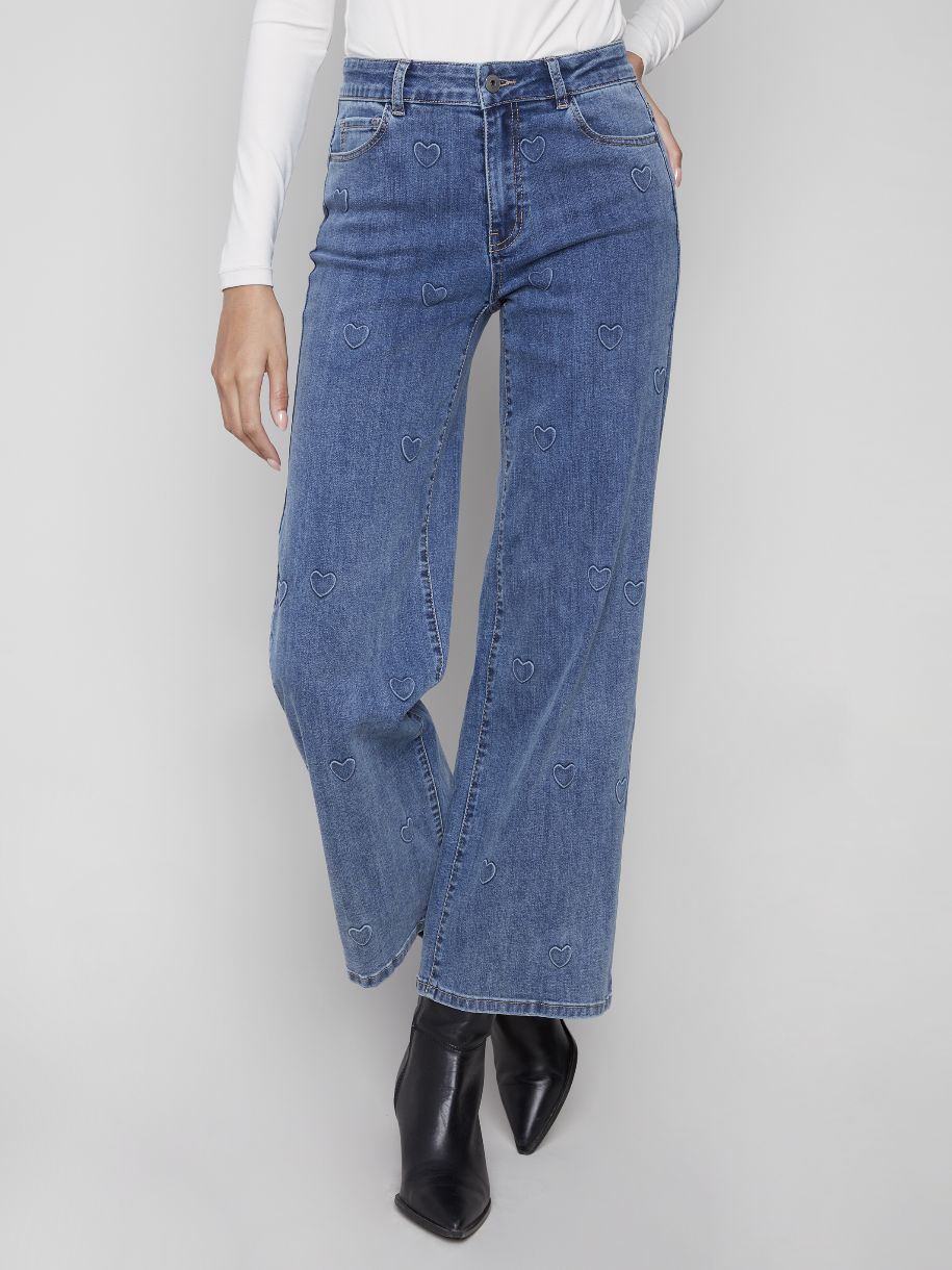 JEANS LARGE CHARLIE B TENIR À COEUR