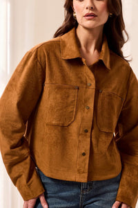 TRIBAL SHACKET FLOWY SUEDE
