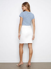 SKORT DE JEANS CHARLIE B L'EFFILOCHÉE