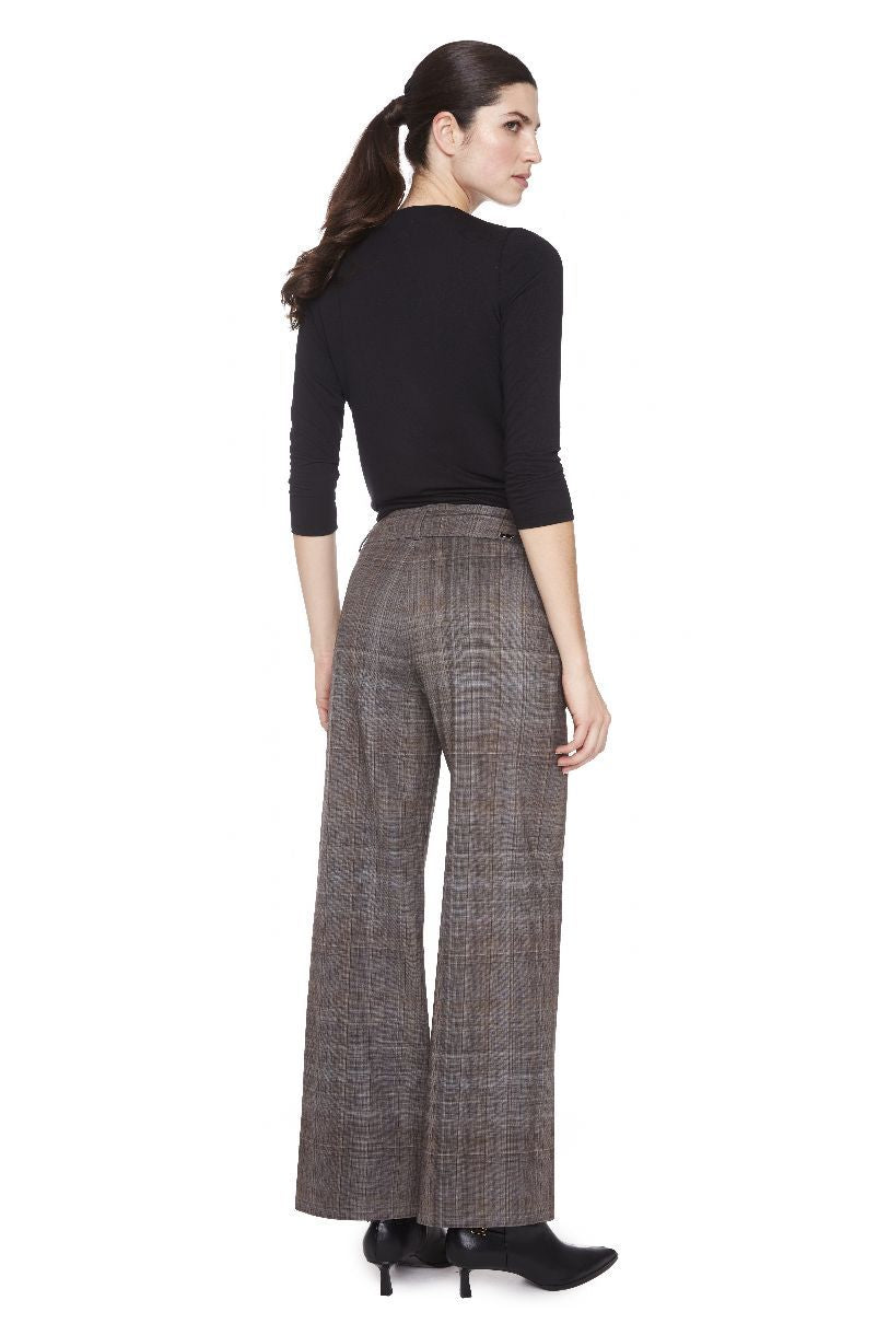 PANTALON LARGE UP HONEY PLAID