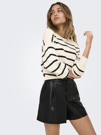 ONLY SHORT ONLSMOOTH HW FAUX CUIR